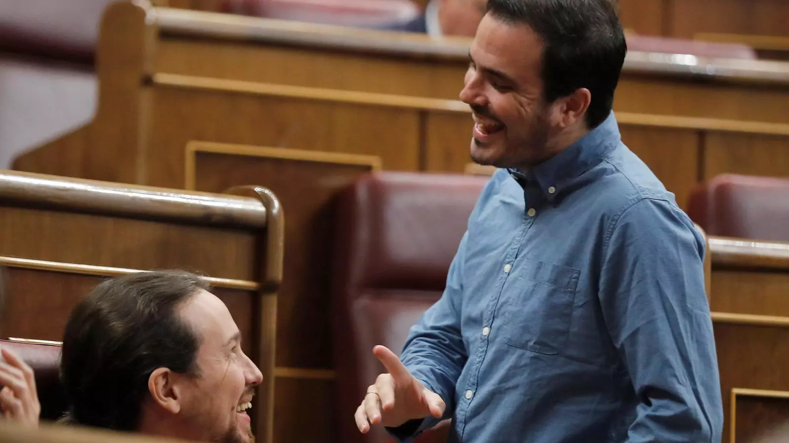 El coordinador federal d'Esquerra Unida, Alberto Garzón, a l'hemicicle del Congrés dels Diputats