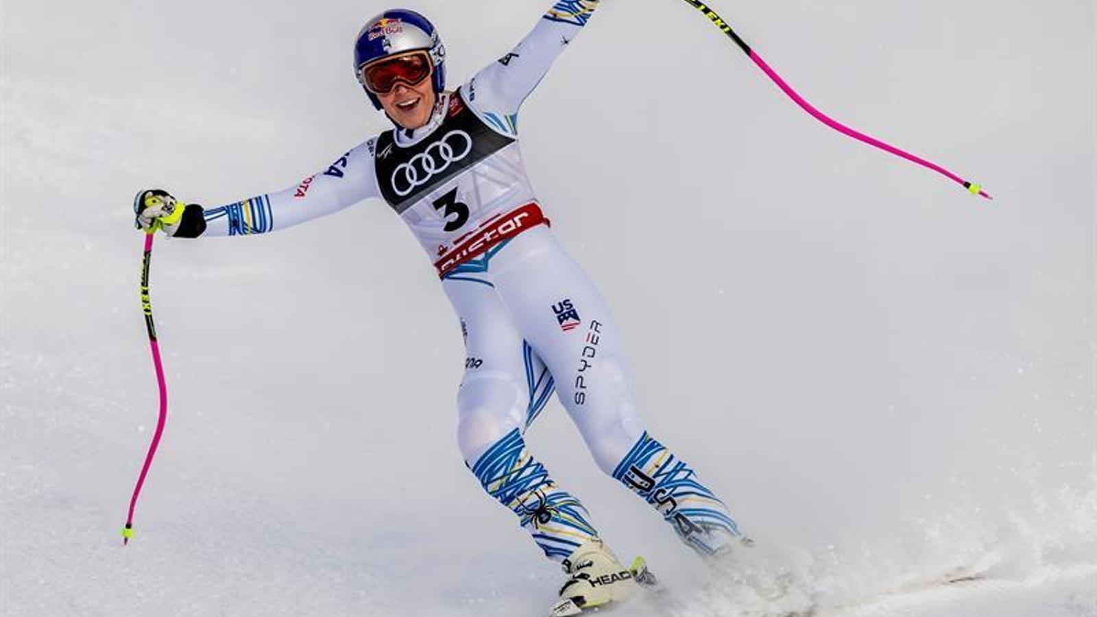 Lindsey Vonn se despide de los Mundiales de esquí con una medalla de bronce