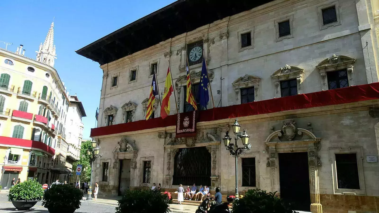 Façana de l'Ajuntament de Palma.