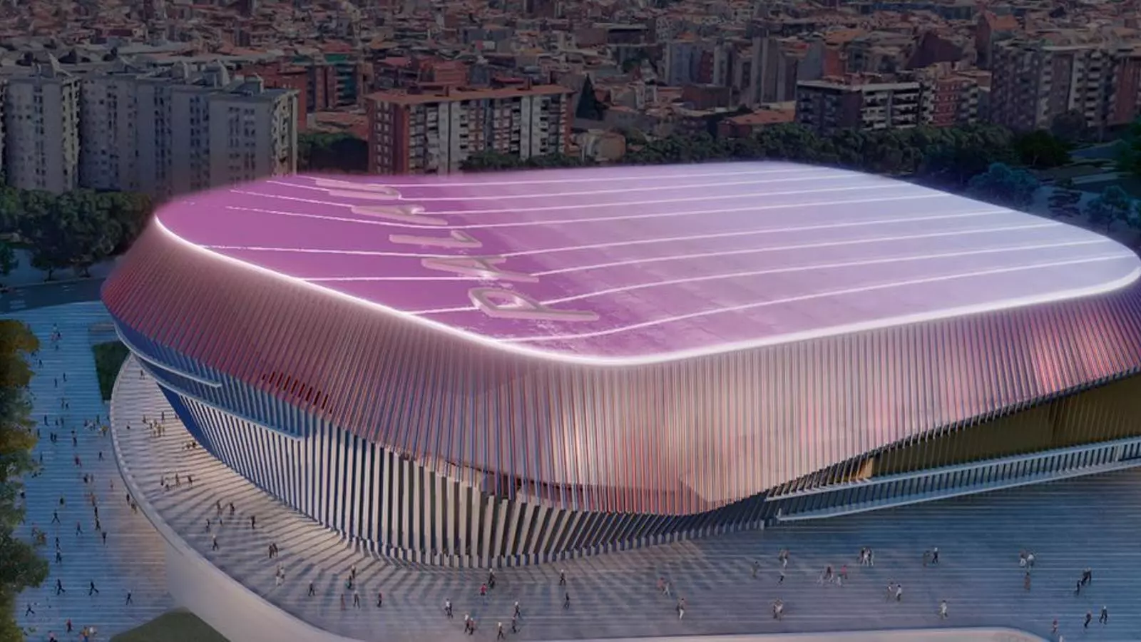 Maqueta del nou Palau Blaugrana actualitzada per la junta de Laporta.