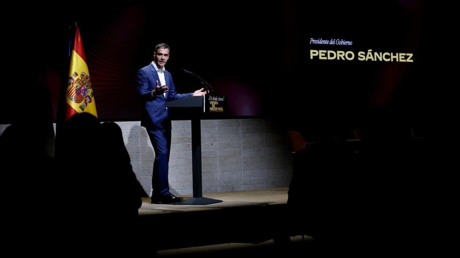 Pedro Sánchez presenting the Integration and Citizenship Plan on June 30th