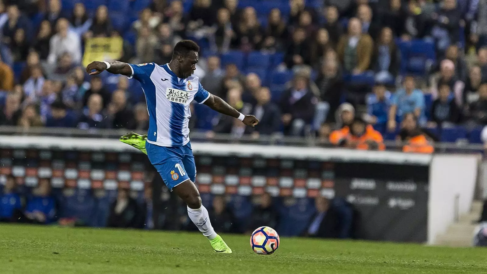 Felipe Caicedo va fitxar per l’Espanyol l’estiu del 2014: hi ha jugat 102 partits i ha marcat 24 gols. El seu pròxim destí pot ser el Girona.