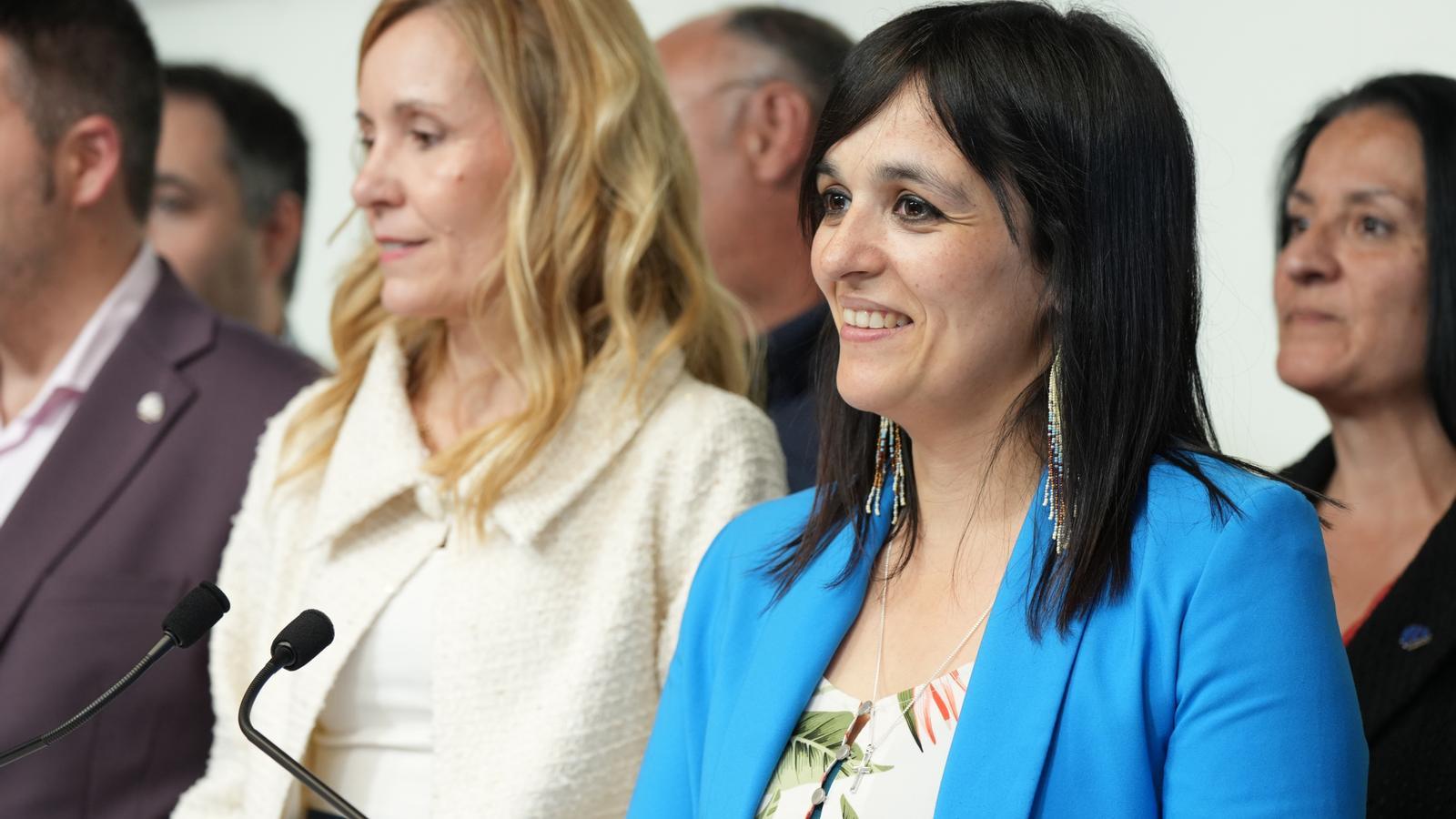 Sílvia Orriols (Aliança Catalana), en una imagen de archivo en la sala de prensa del Parlament