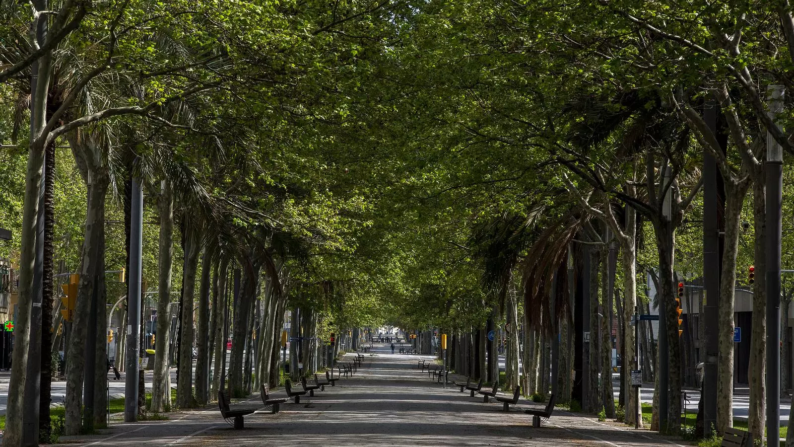 La diagonal de Barcelona buida