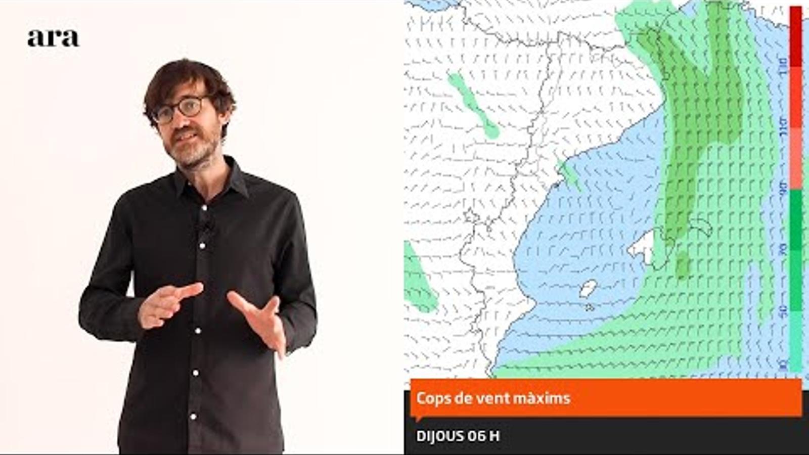 La méteo: pluges minses a l'est, tramuntana i temperatures a ratlla