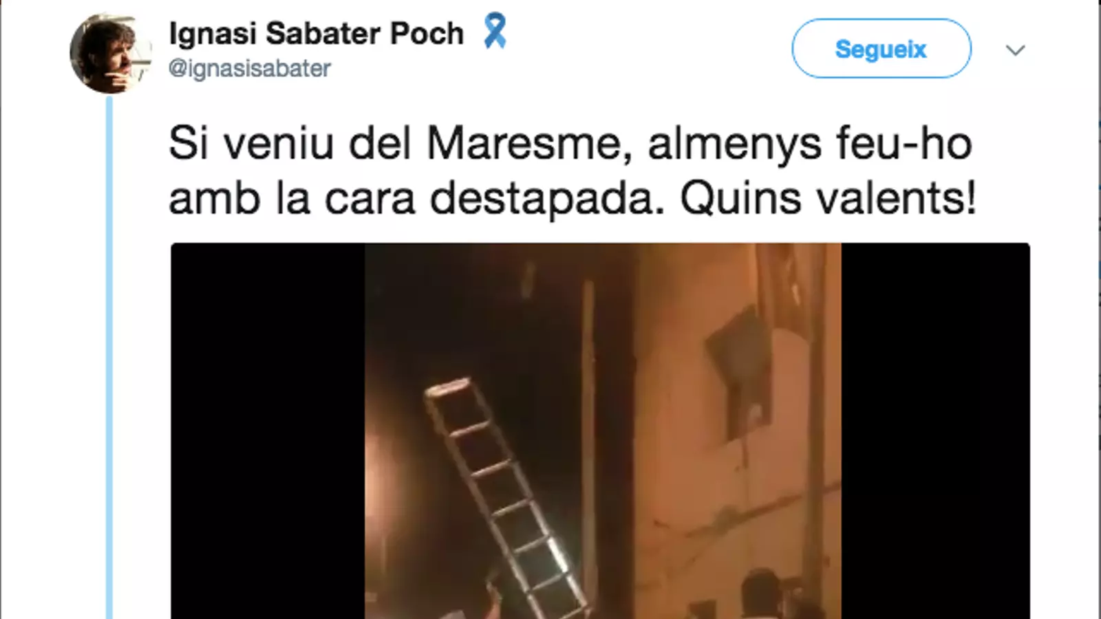 Tuit d'@ignasisabater