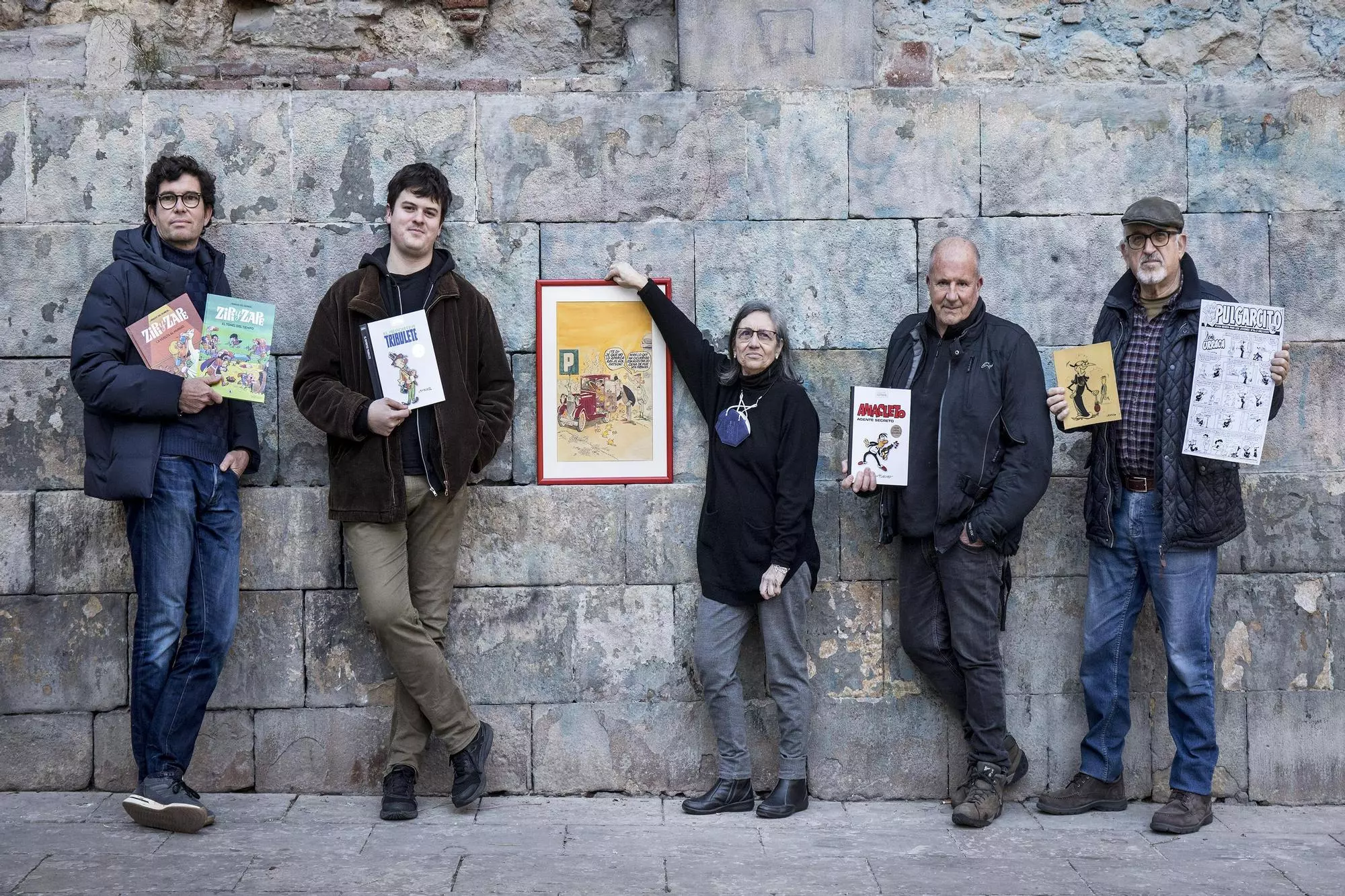 Hereus dels autors de Bruguera: Sergi Escobar, Guim Cifre, Carme Rafart, Carlos Vázquez i Jordi Bernet