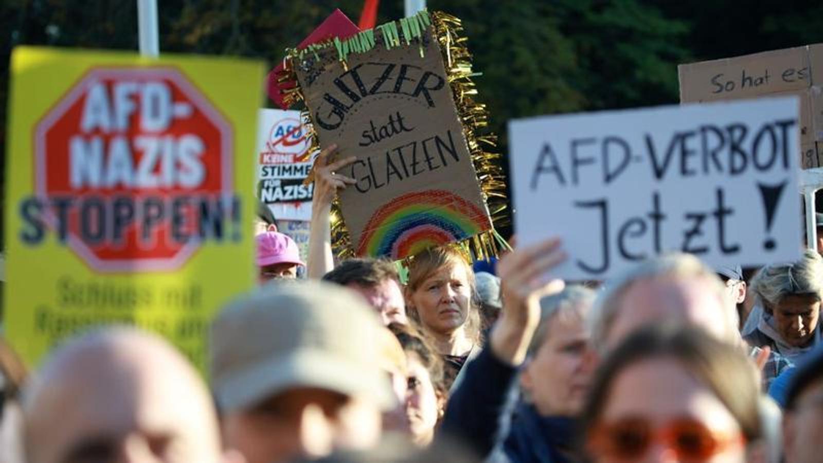 Demonstration against Alternative for Germany, on September 7, in Berlin.