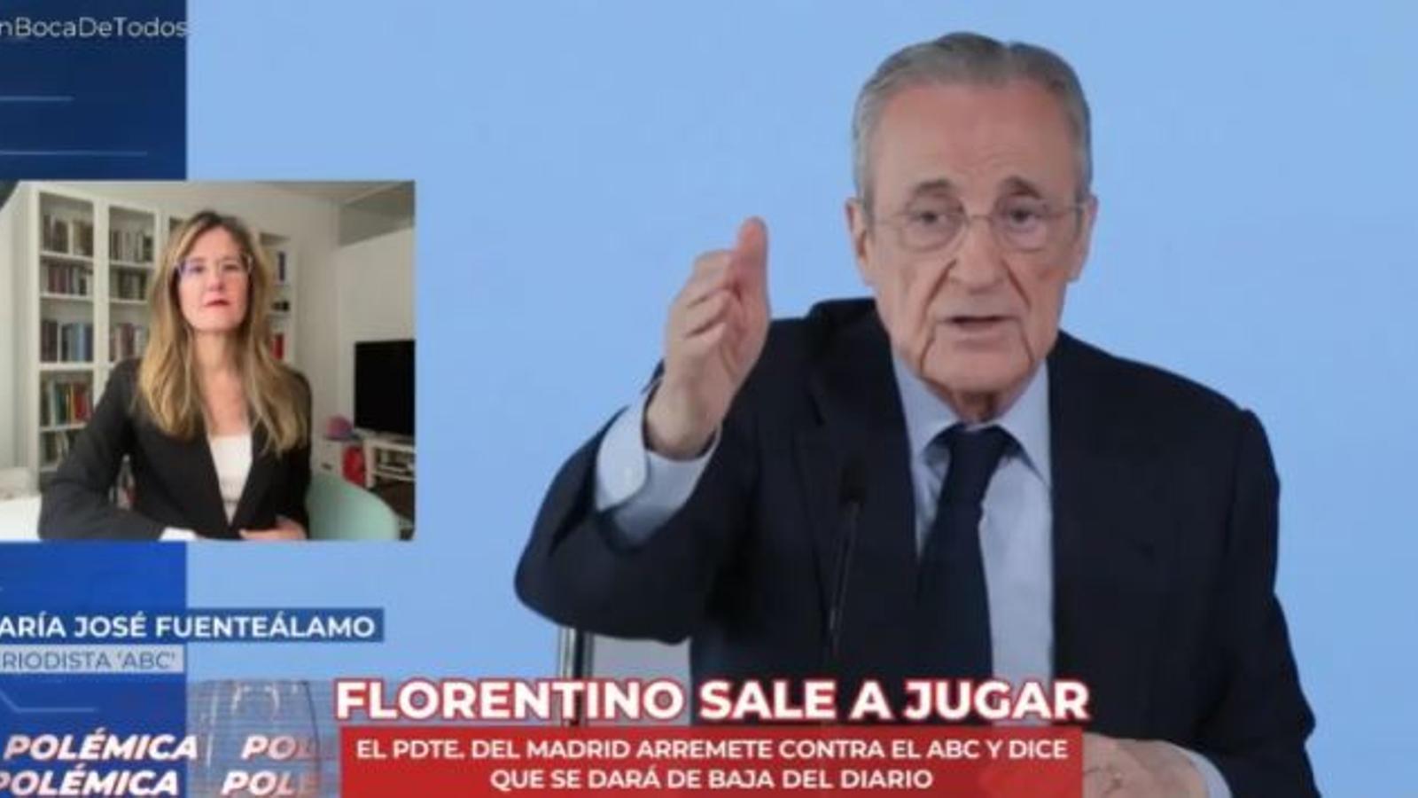 La periodista María José Fuenteálamo intervenint al programa 'En boca de todos'.
