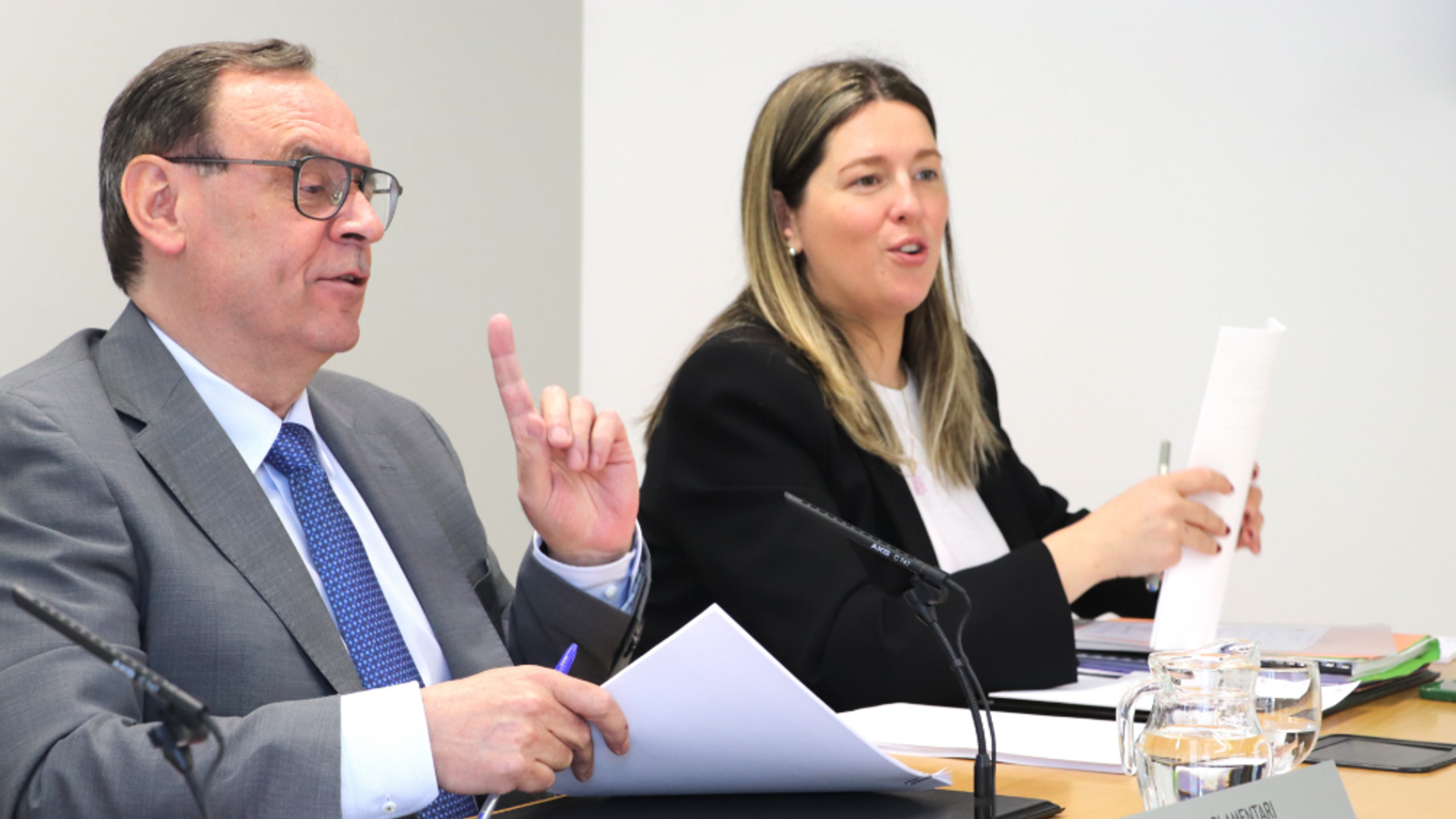 El president i la presidenta suplent del grup demòcrata, Jordi Jordana i Maria Martisella.