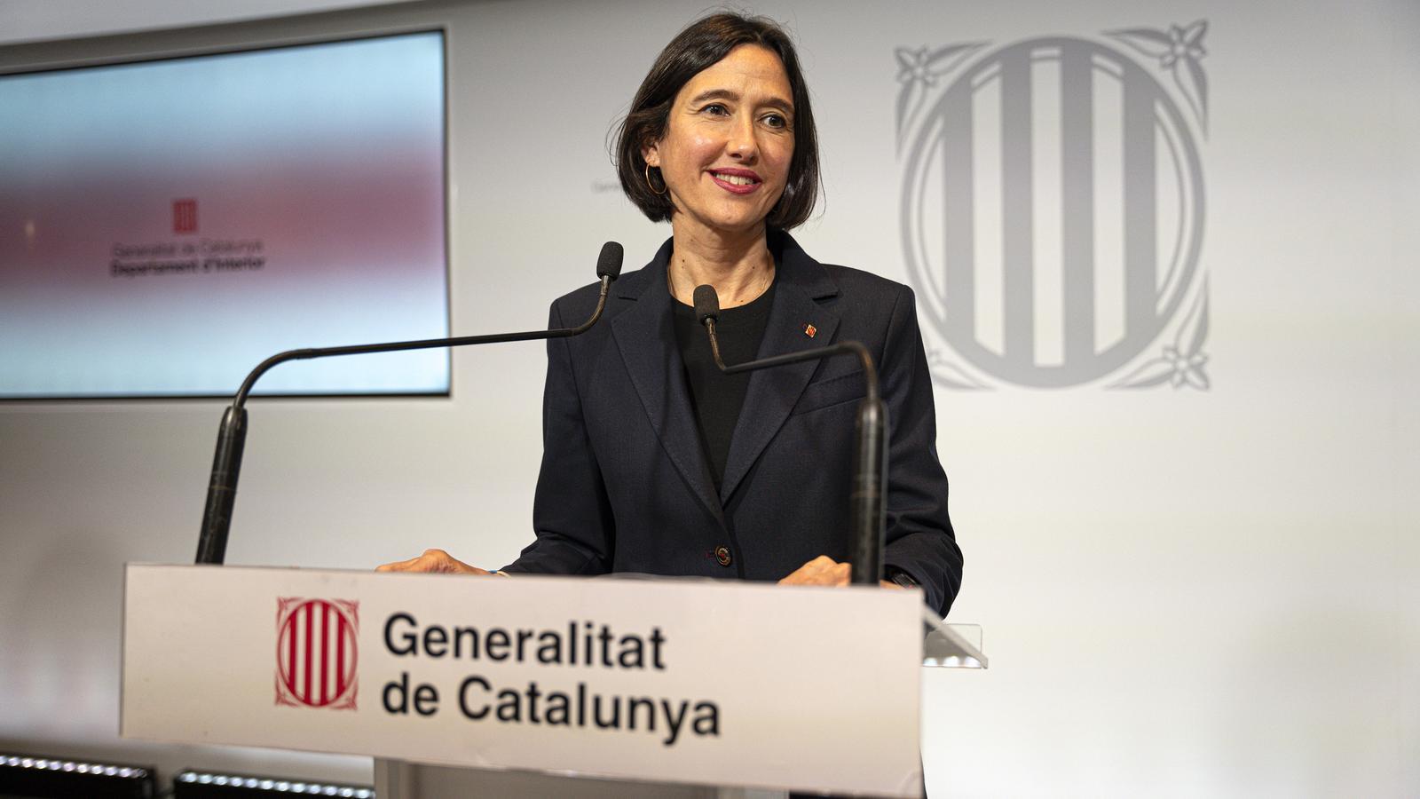 The Minister of the Interior, Núria Parlon, this Monday