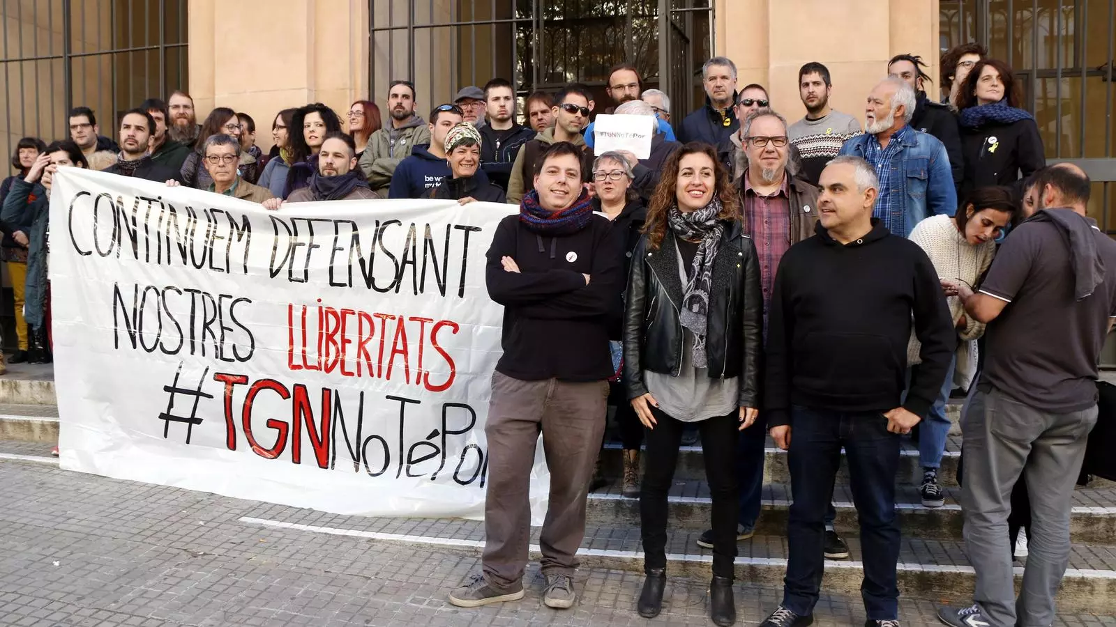 Els investigats per la vaga general del 3-O a Tarragona han rebut el suport d'altres persones