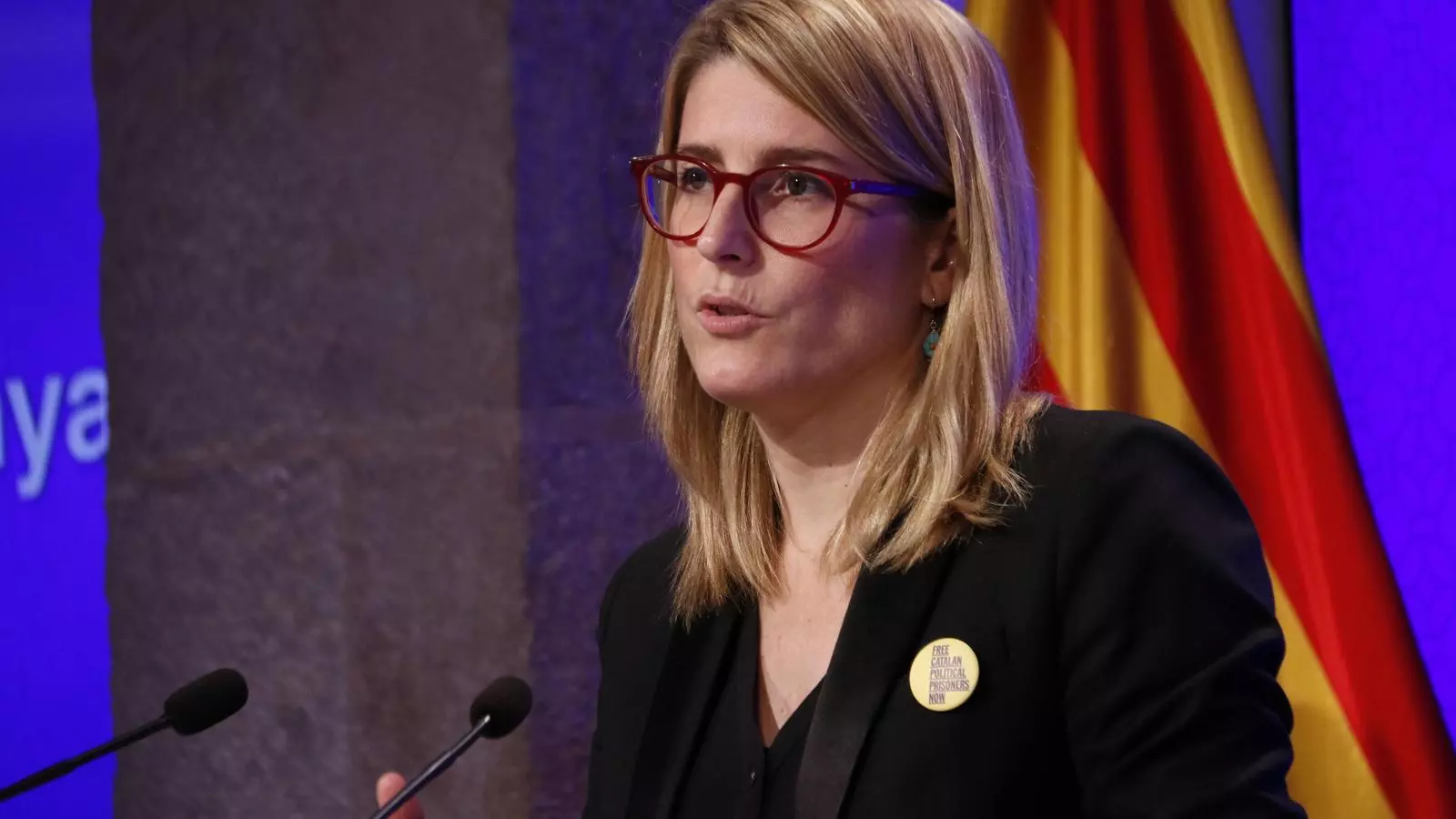 Elsa Artadi en la ronda de premsa del Govern.