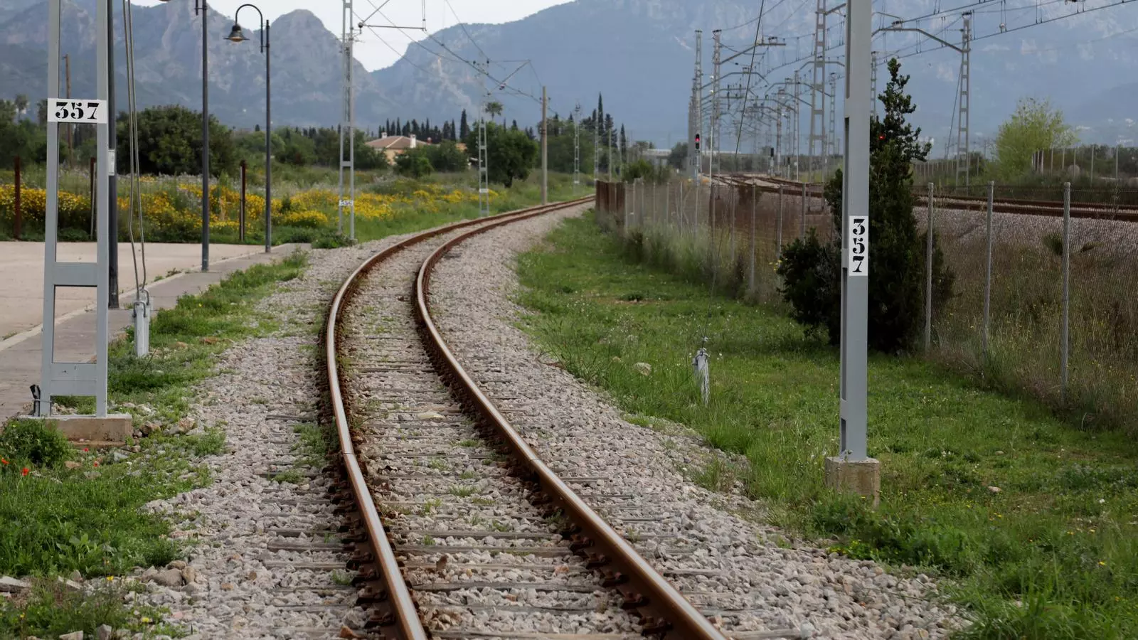 L'estació de tren de Son Sardina.