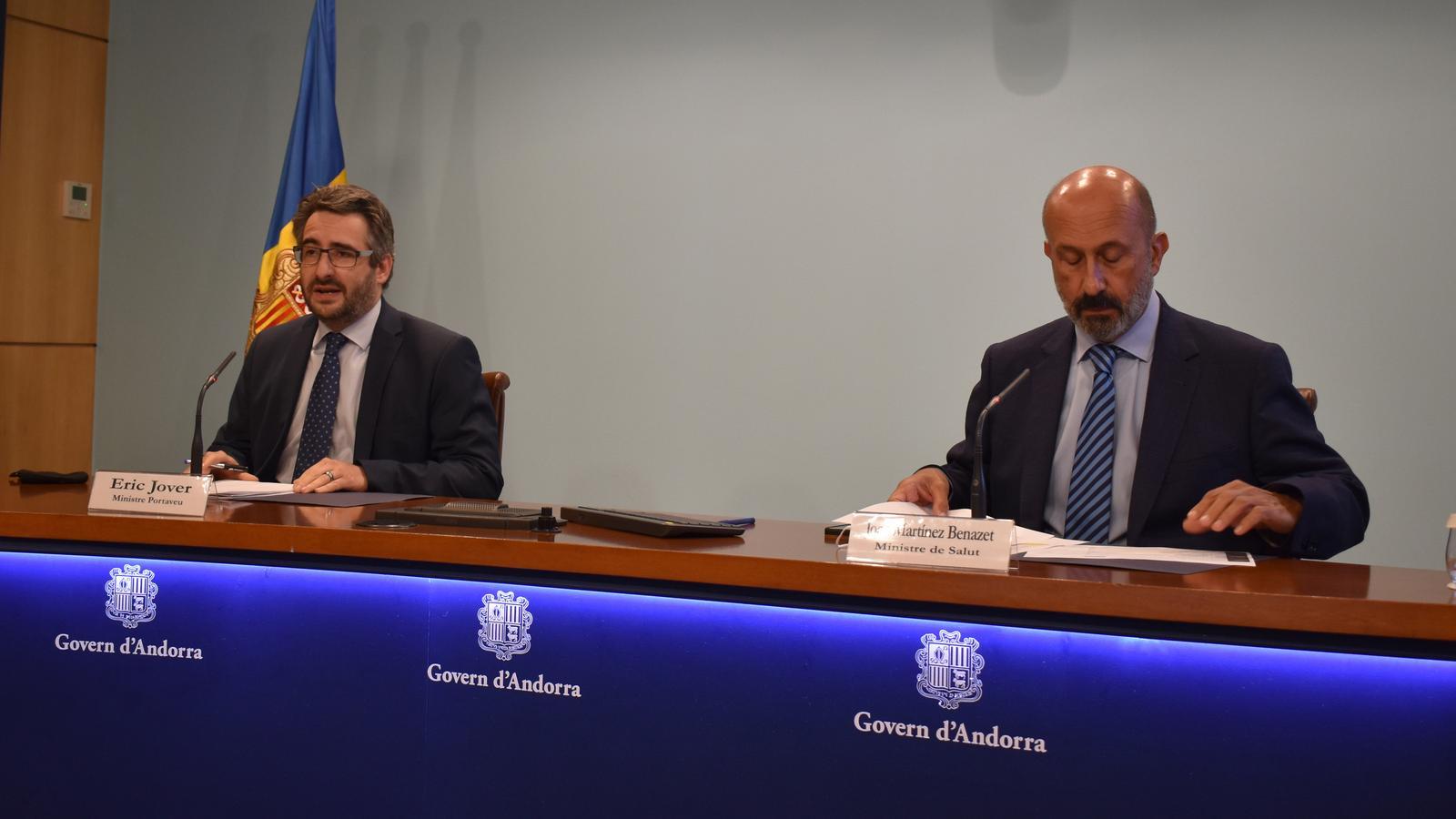 Eric Jover i Martínez Benazet, aquest dimecres a Govern