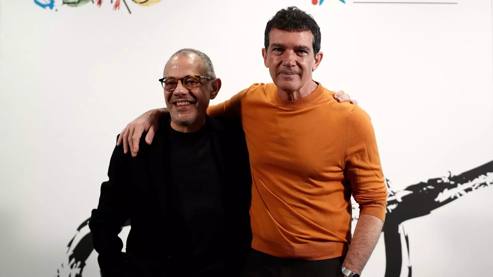 Antonio Banderas i Lluís Pasqual en la presentació del Teatre del Soho