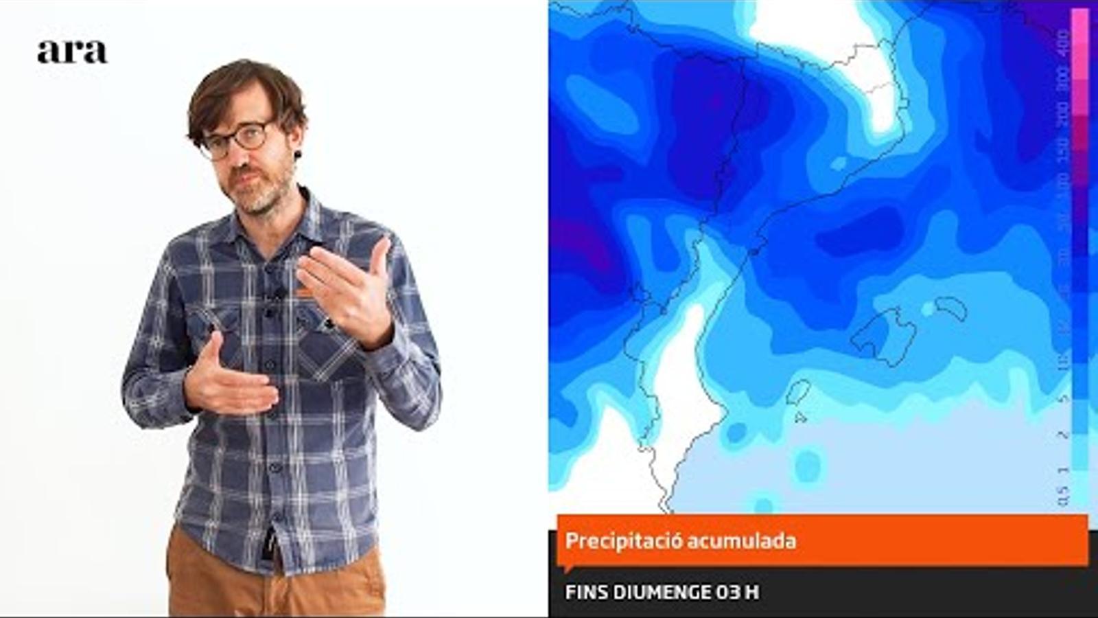 La méteo: el cap de setmana llarg començarà amb pluja, vent i gens de fred