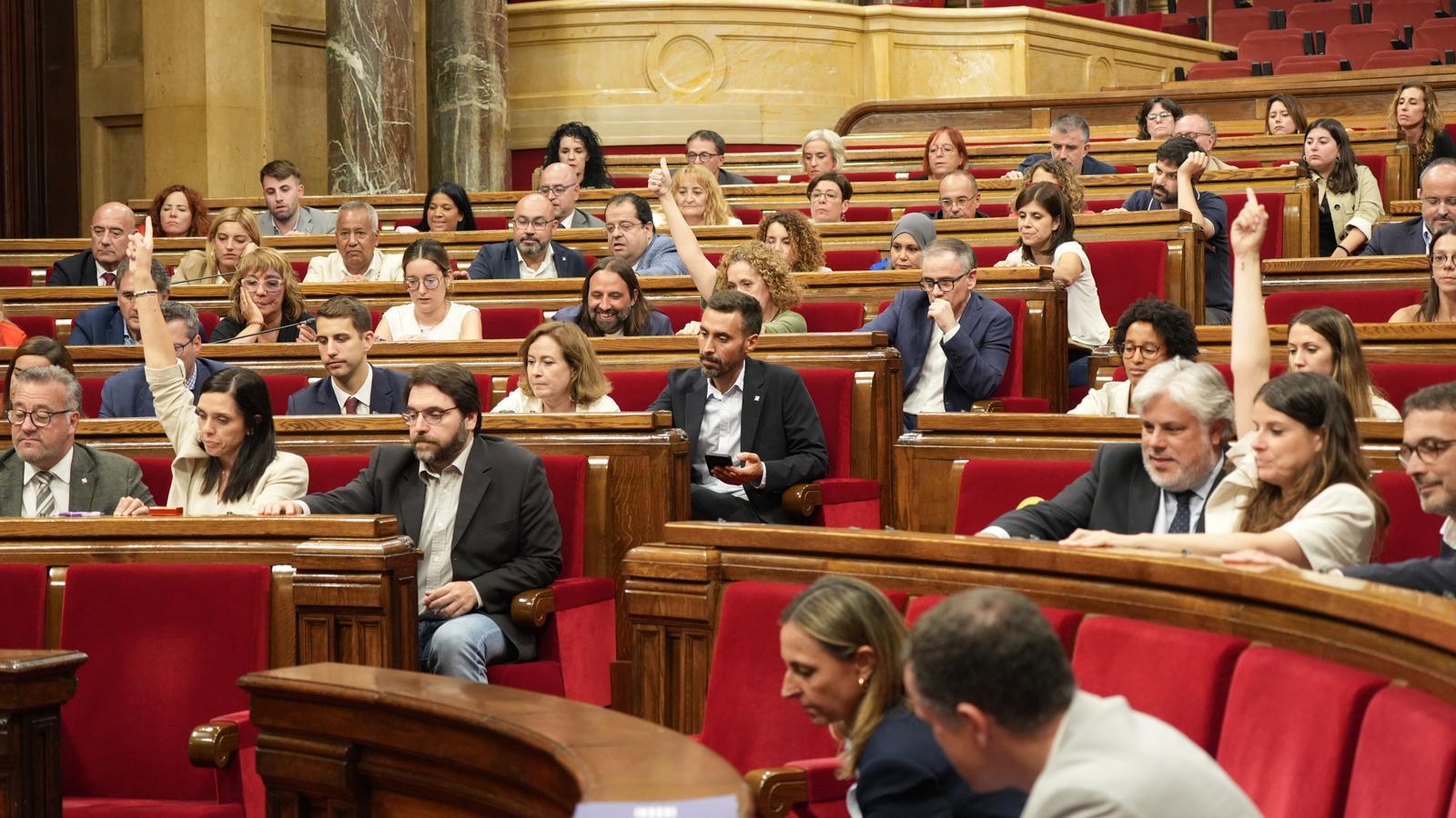 The plenary session of Parliament.
