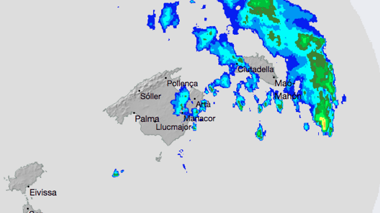 Imatge del radar a les 19 h