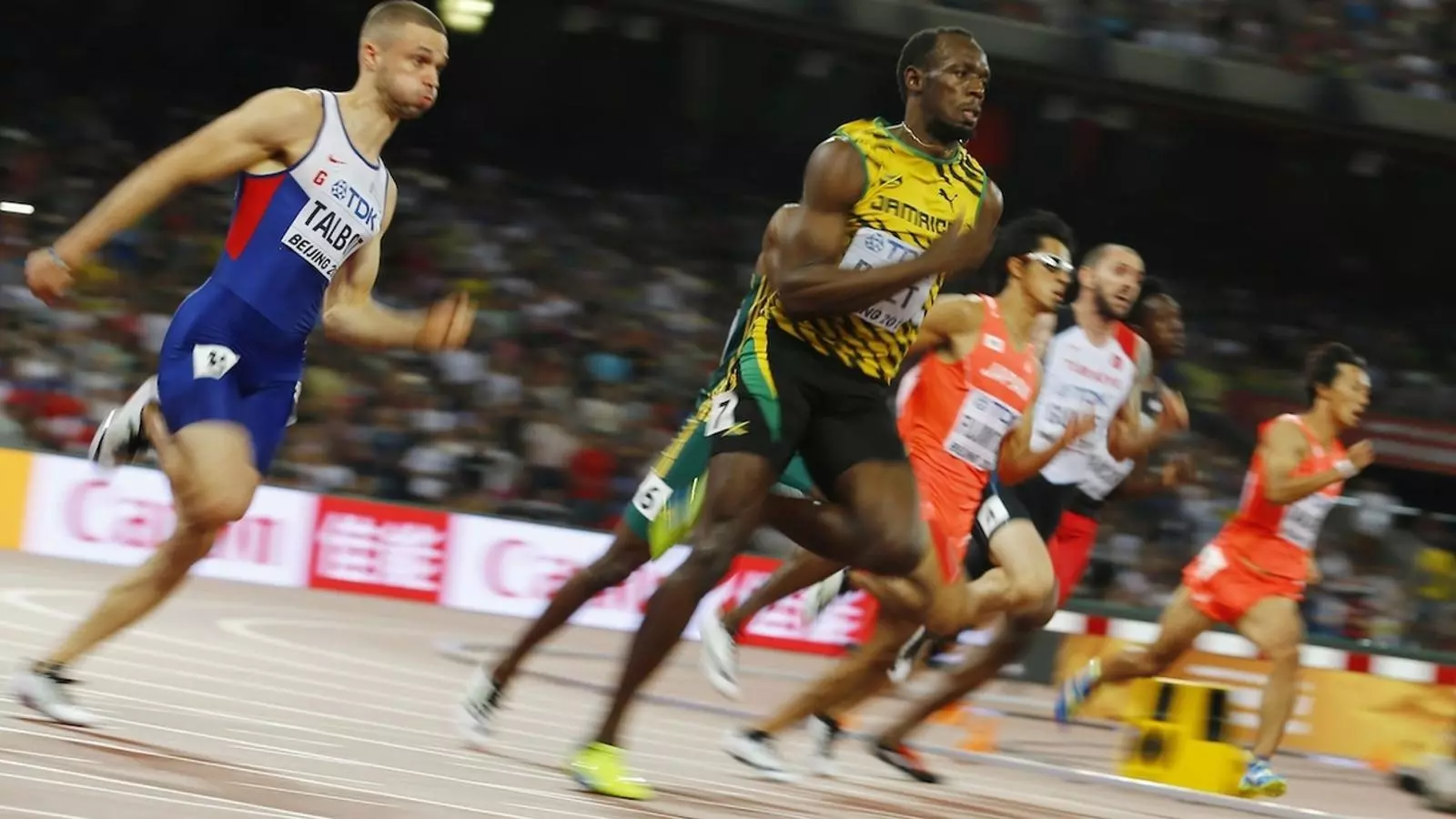 Usain Bolt, durant les semifinals dels 200 metres del Mundial d'atletisme de Pequín / DAMIR SAGOLJ / REUTERS