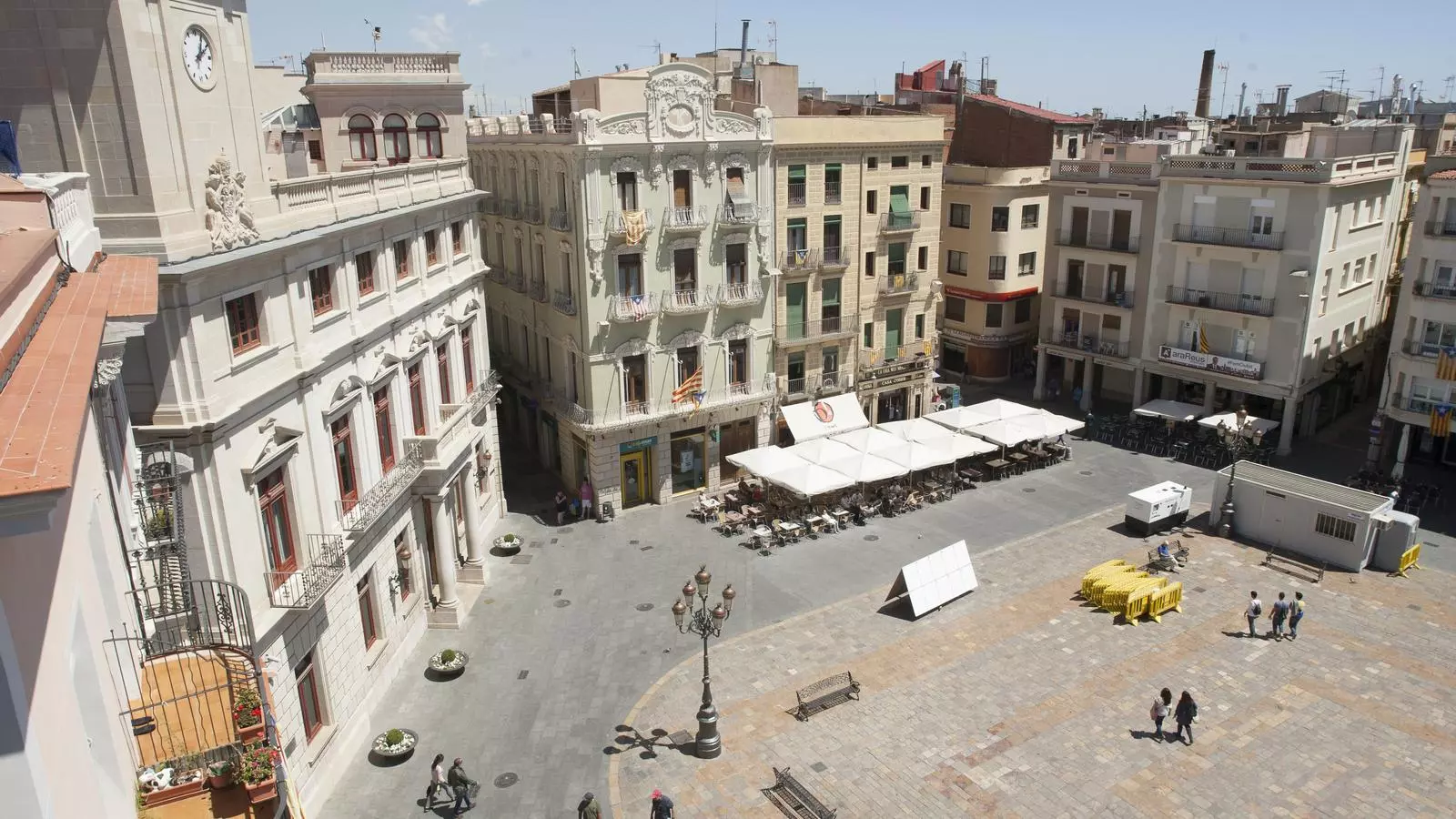 La plaça del Mercadal de reus, ciutat natal de Marià Fortuny