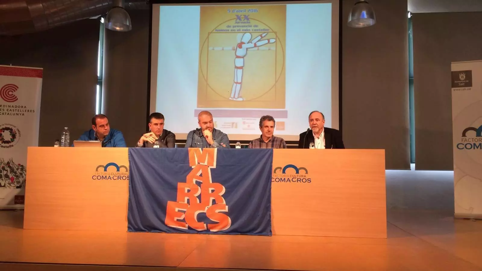 Els castellers reflexionen sobre la comunicació en cas de lesió