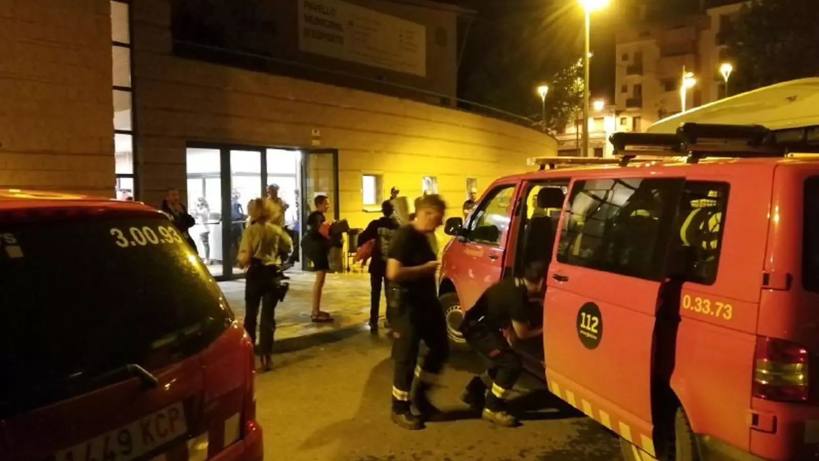 Trasllat al poliesportiu de la Pobla de Segur.