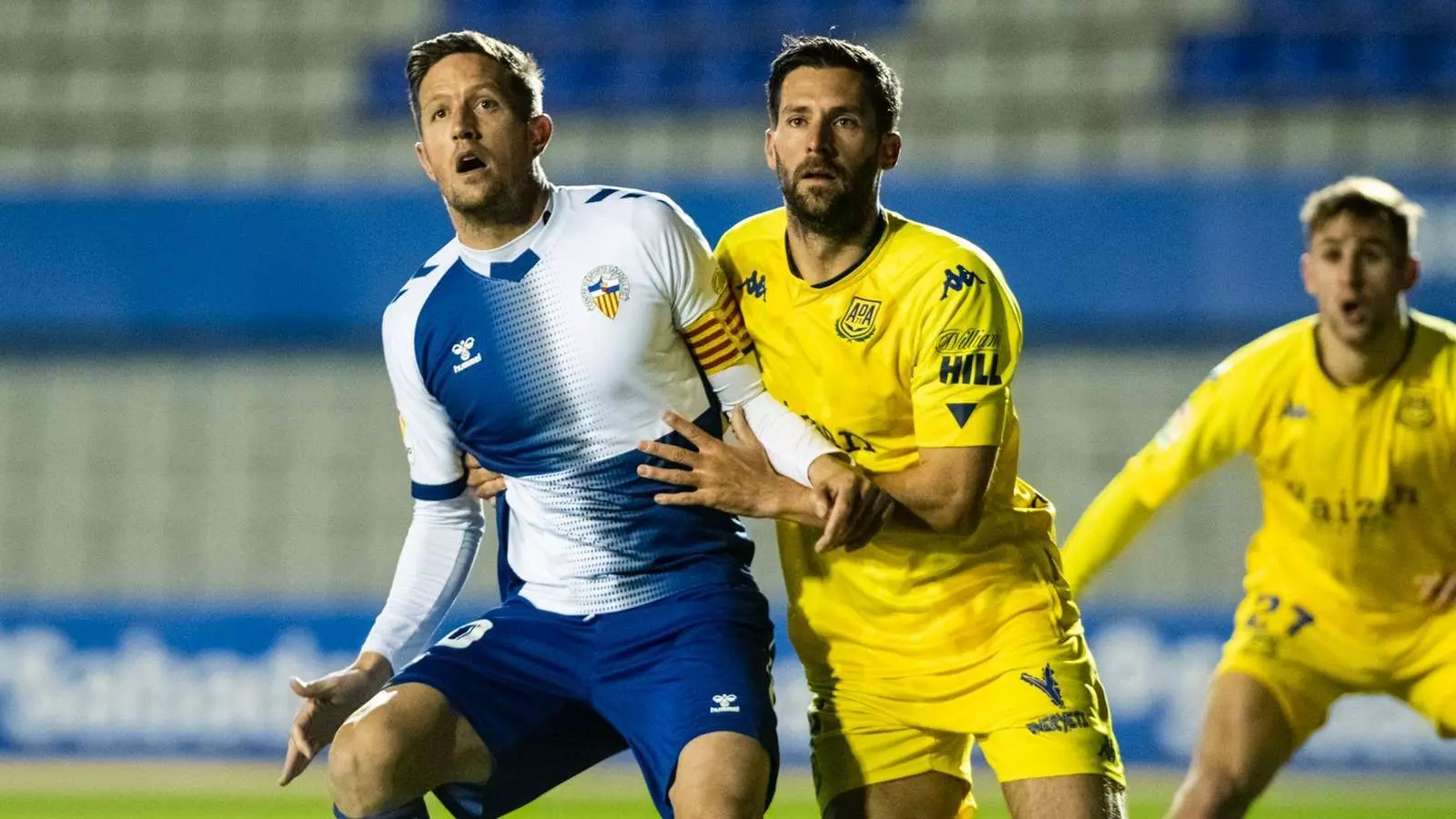 Edgar Hernan en el partit contra l'Alcorcón