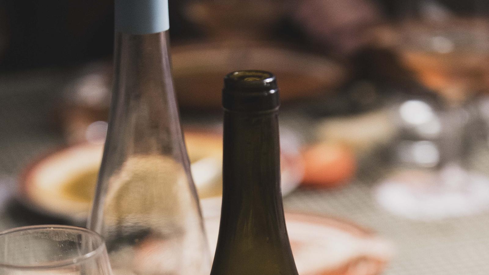Galeras a la brasa con garnacha blanca de Celler Frisach.