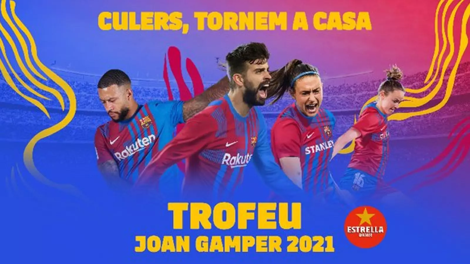 Cartell promocional del Trofeu Joan Gamper