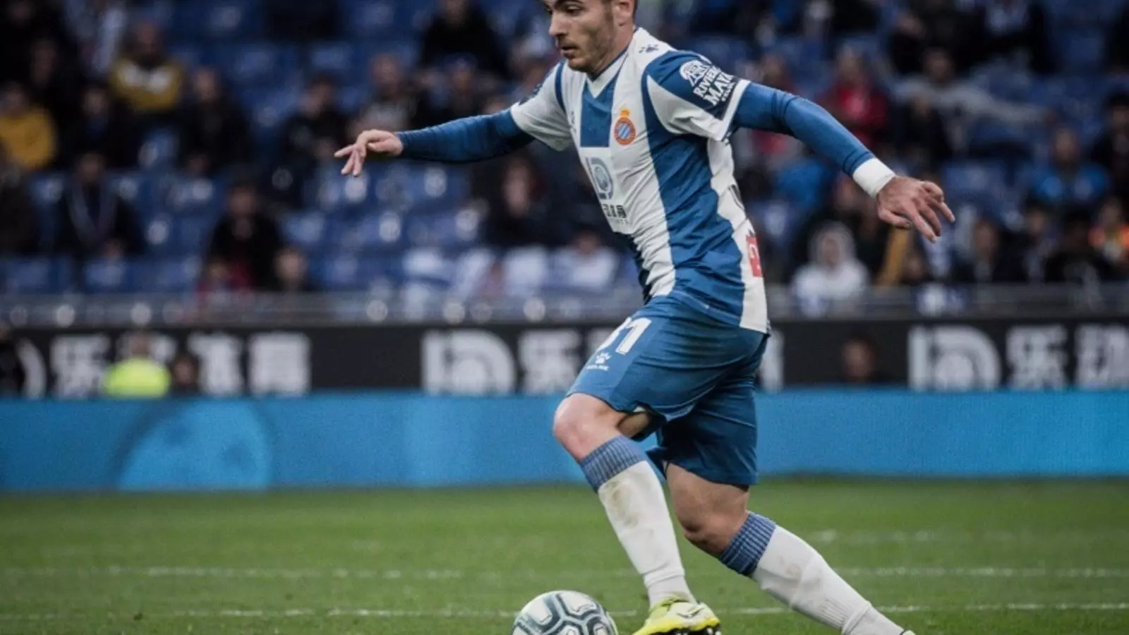 Campuzano, durant un partit d'aquest curs amb l'Espanyol