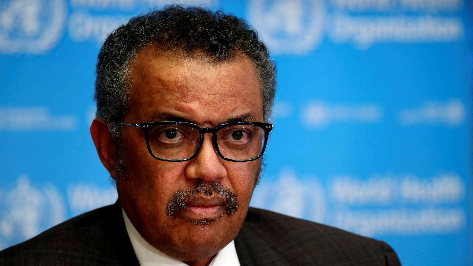 WHO Director-General Tedros Adhanom Ghebreyesus.