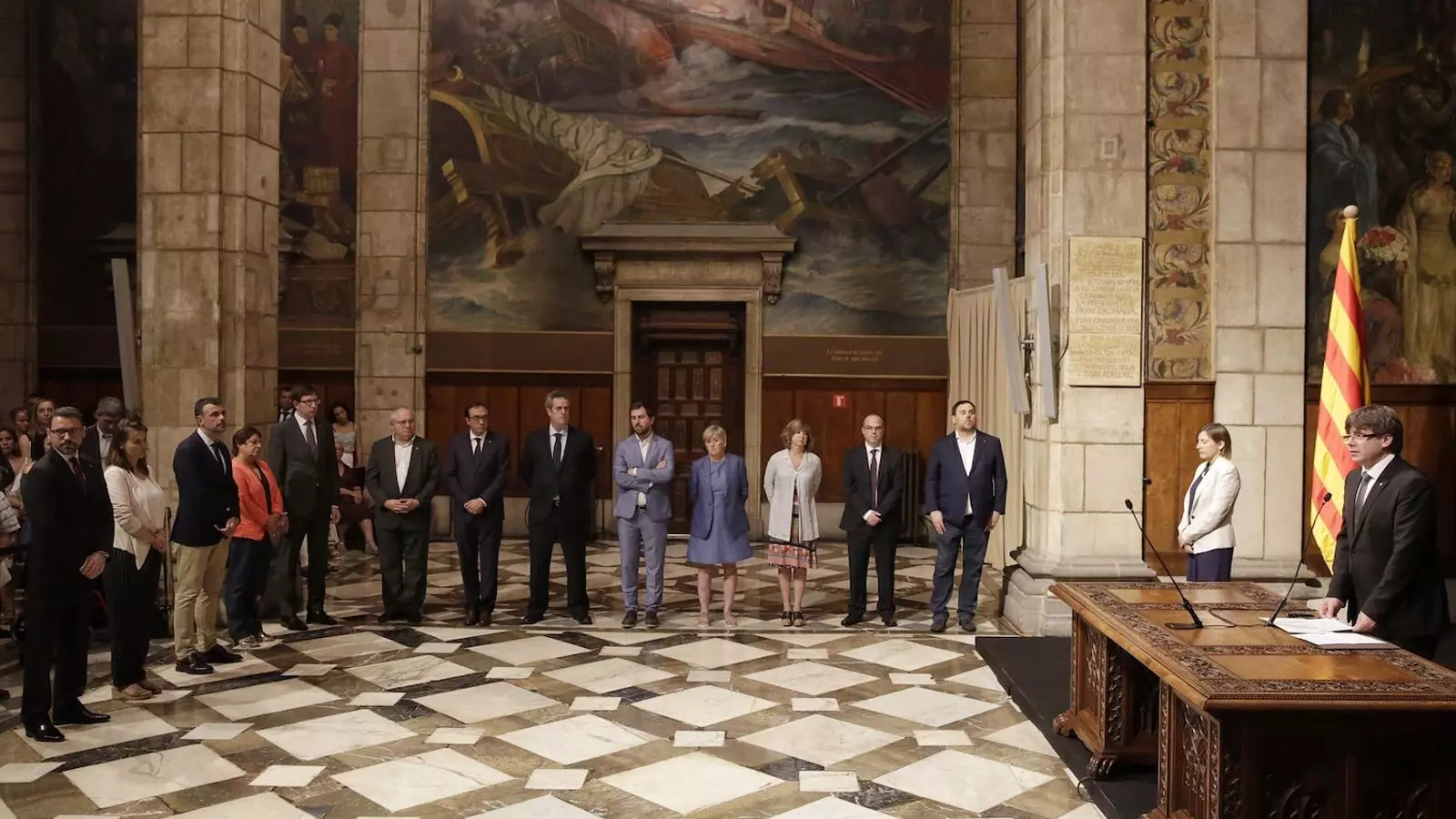 Acte de presa de possessió dels nous consellers del Govern per a l'1-O