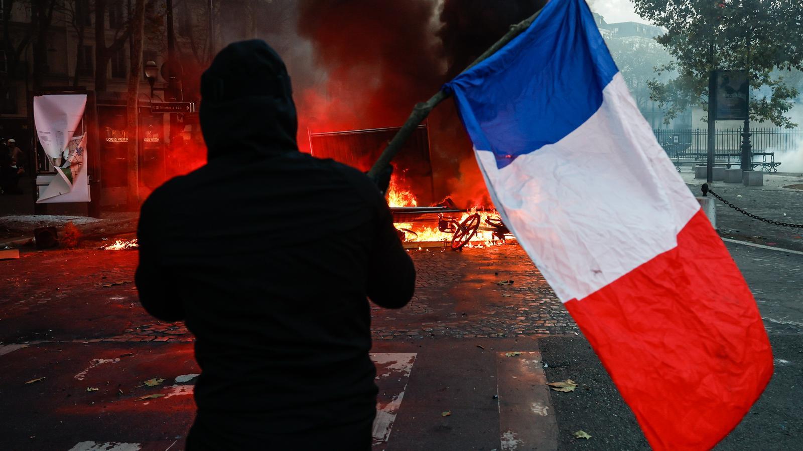 Protestas en Francia por el coste de la vida, el 18 de octubre de 2026.