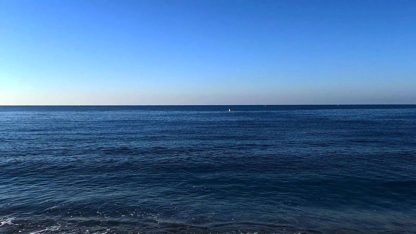 Aquest matí, a Calella no hi havia cap núvol