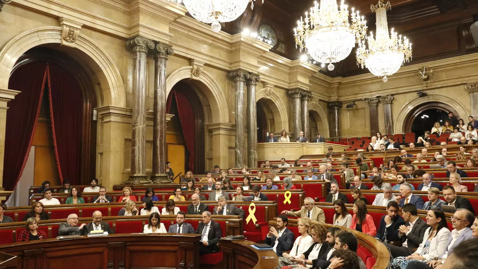 L'hemicicle del Parlament aquest dimecres, en ple debat de política general