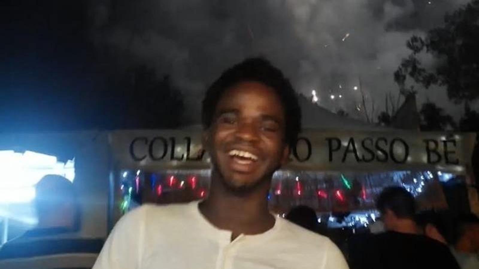 The social analyst and anti-racist activist Aliou Diallo at the main festival of Salt