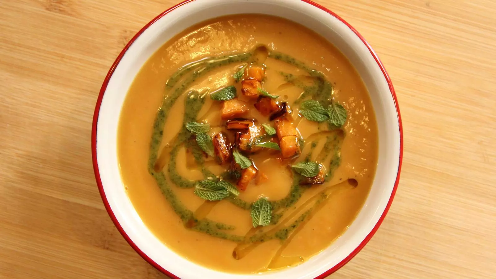 Crema de moniato amb gingebre