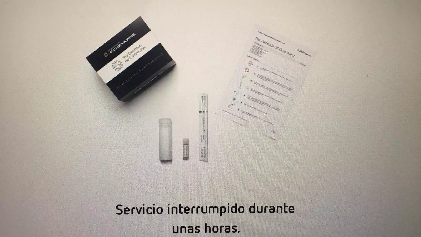 Una imatge d'ordinador del Test Detección del Coronavirus d'Echevarne