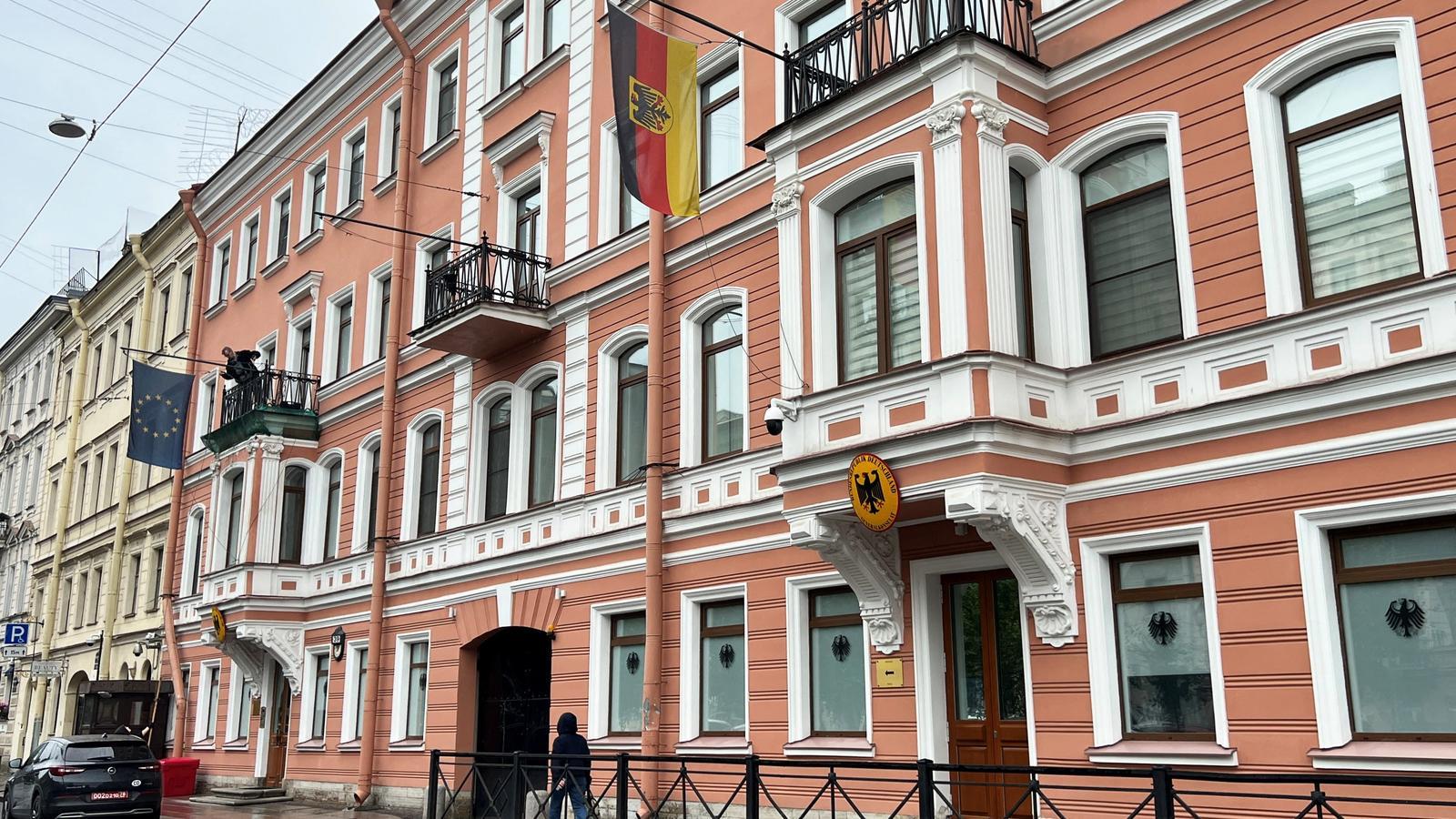The German consulate in Saint Petersburg, Russia.