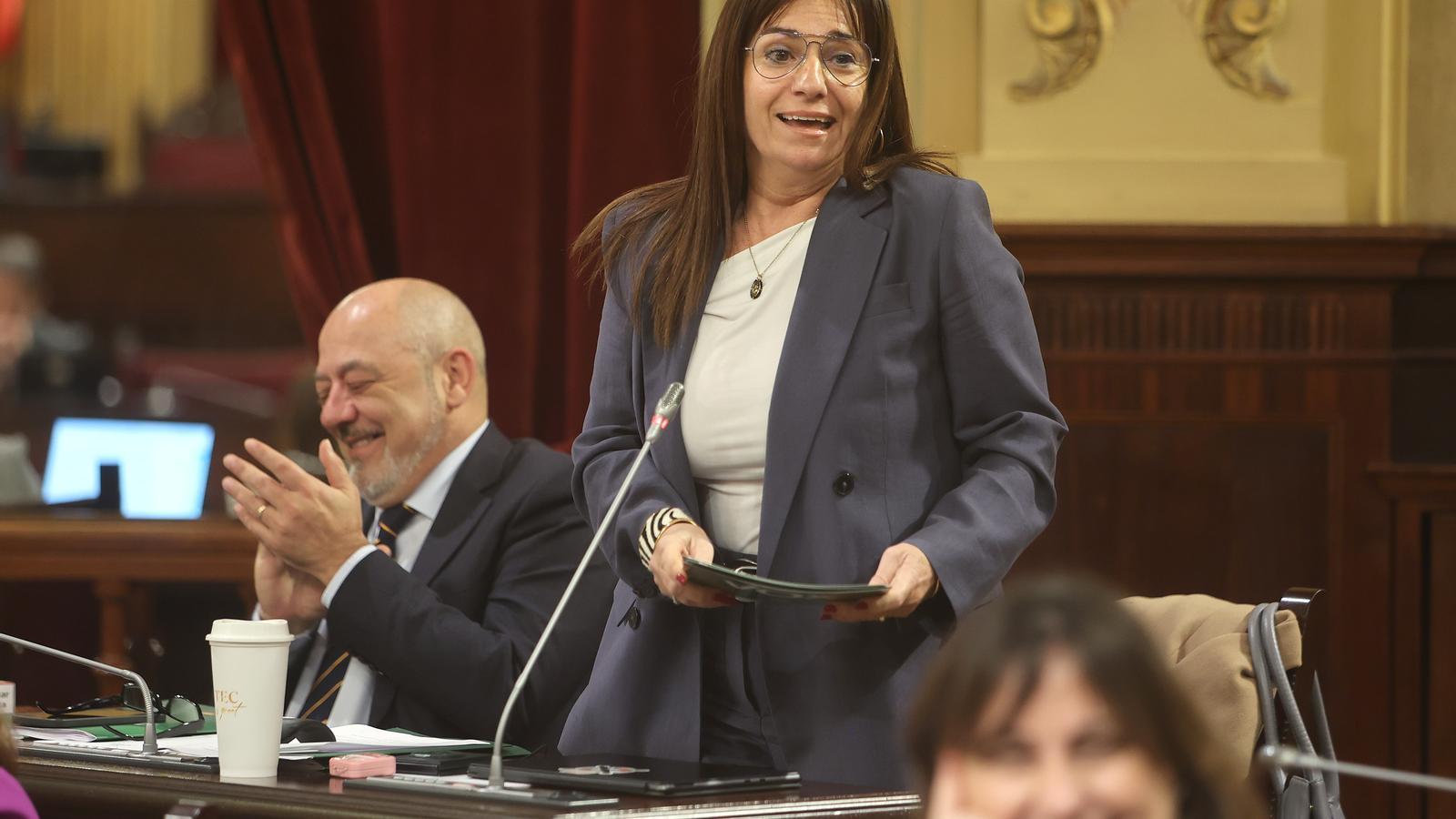 Manuela Cañadas, in Parliament in an archive image