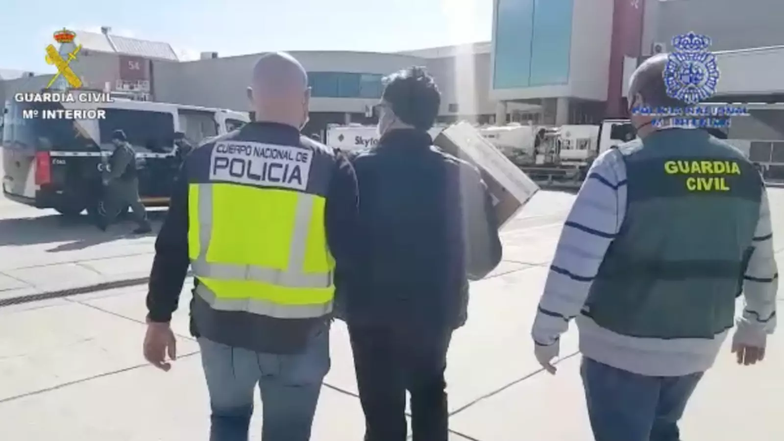 Imatge del vídeo de la Guàrdia Civil.