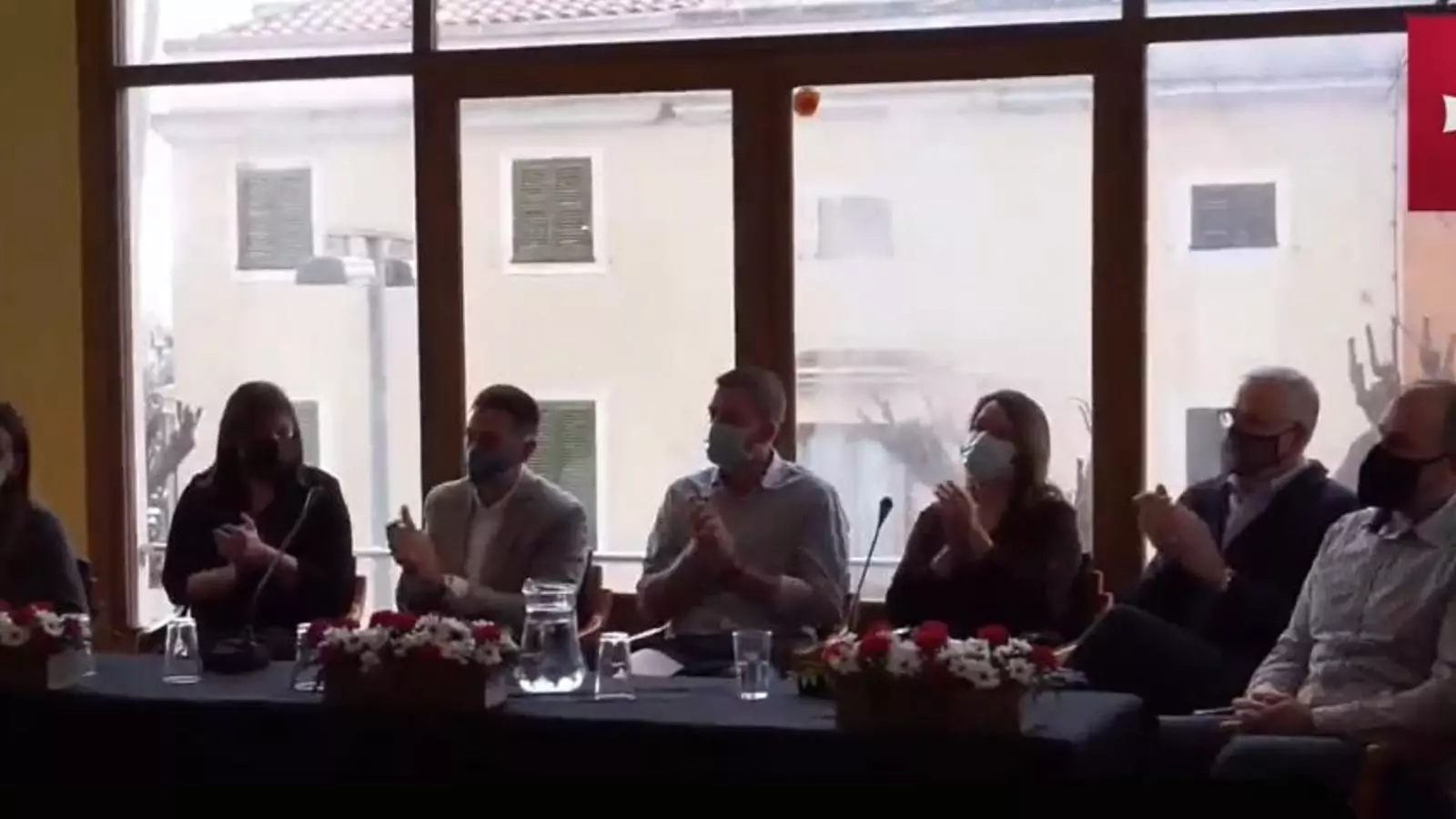 La junta de Salvem Sant Joan el dia de la seva presentació.