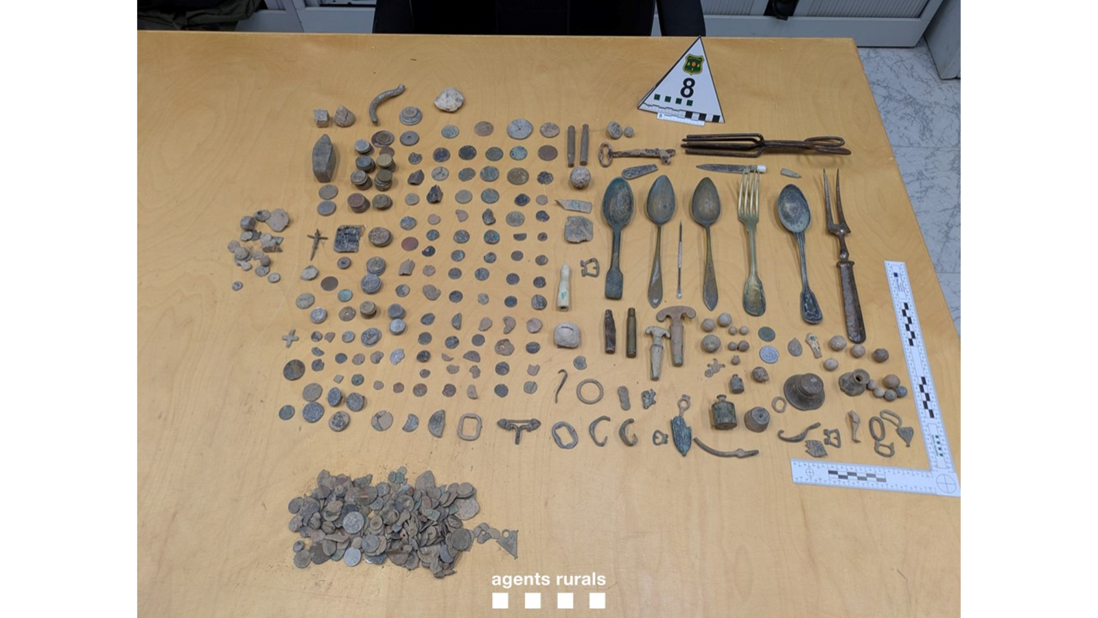 Part of the material seized by the Rural Agents