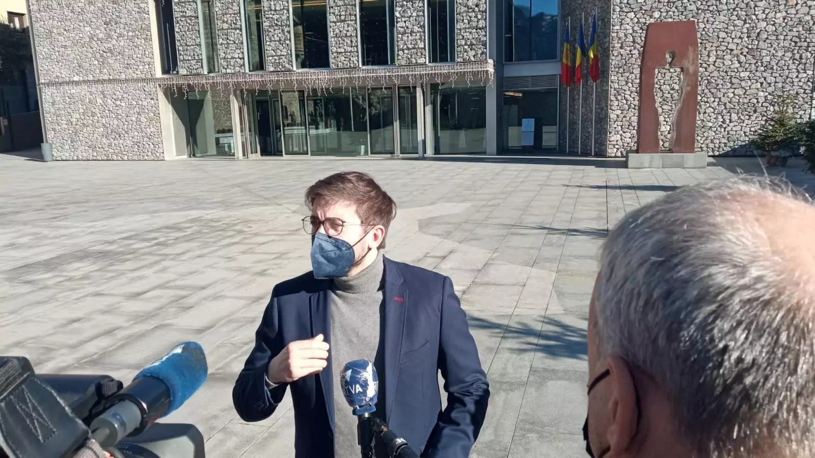 El conseller del PS, Roger Padreny, aquest dimarts davant el Consell General