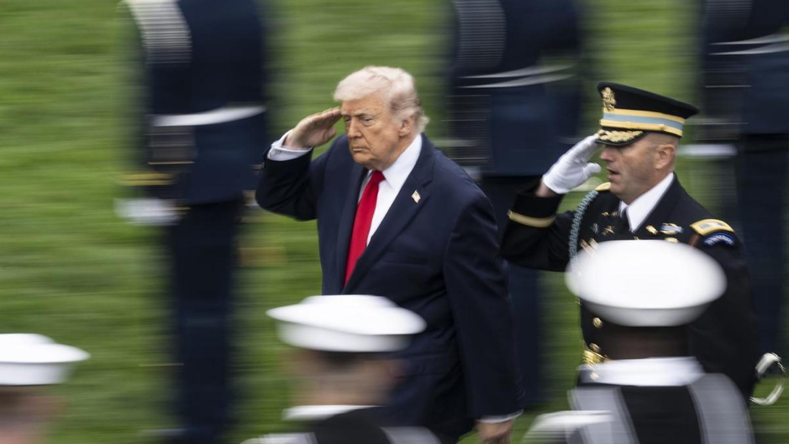 Donald Trump en la Casa Blanca el 28 de abril.