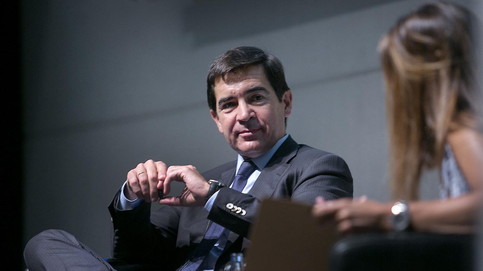 Carlos Torres, CEO of BBVA, yesterday at Esade.