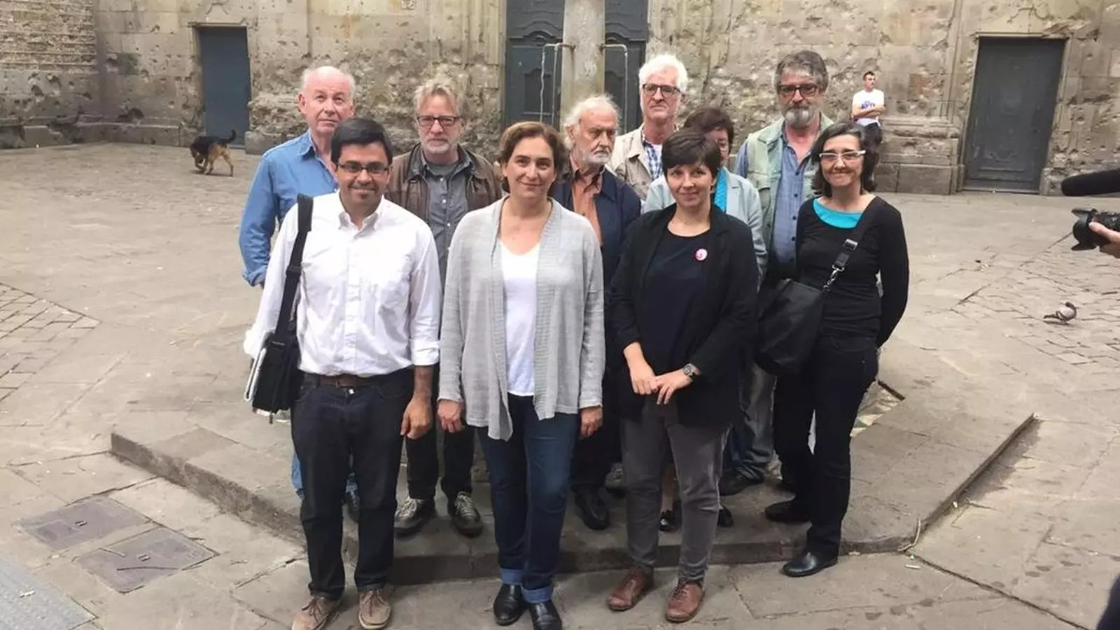 Personalitats que aquest matí han donat suport a la candidatura d'Ada Colau.