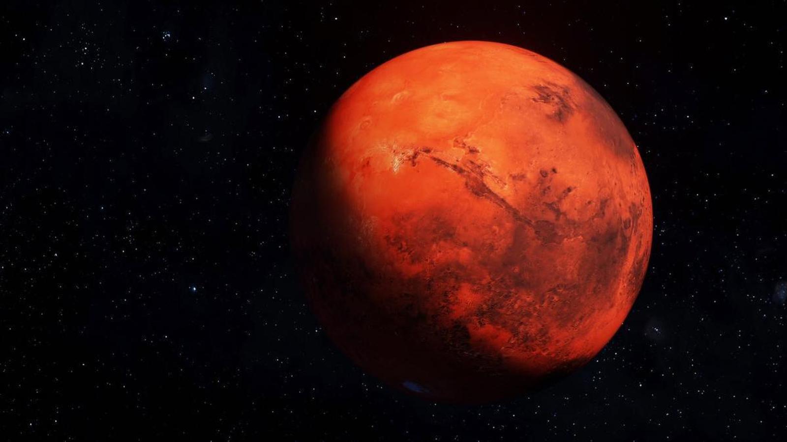 The planet Mars.