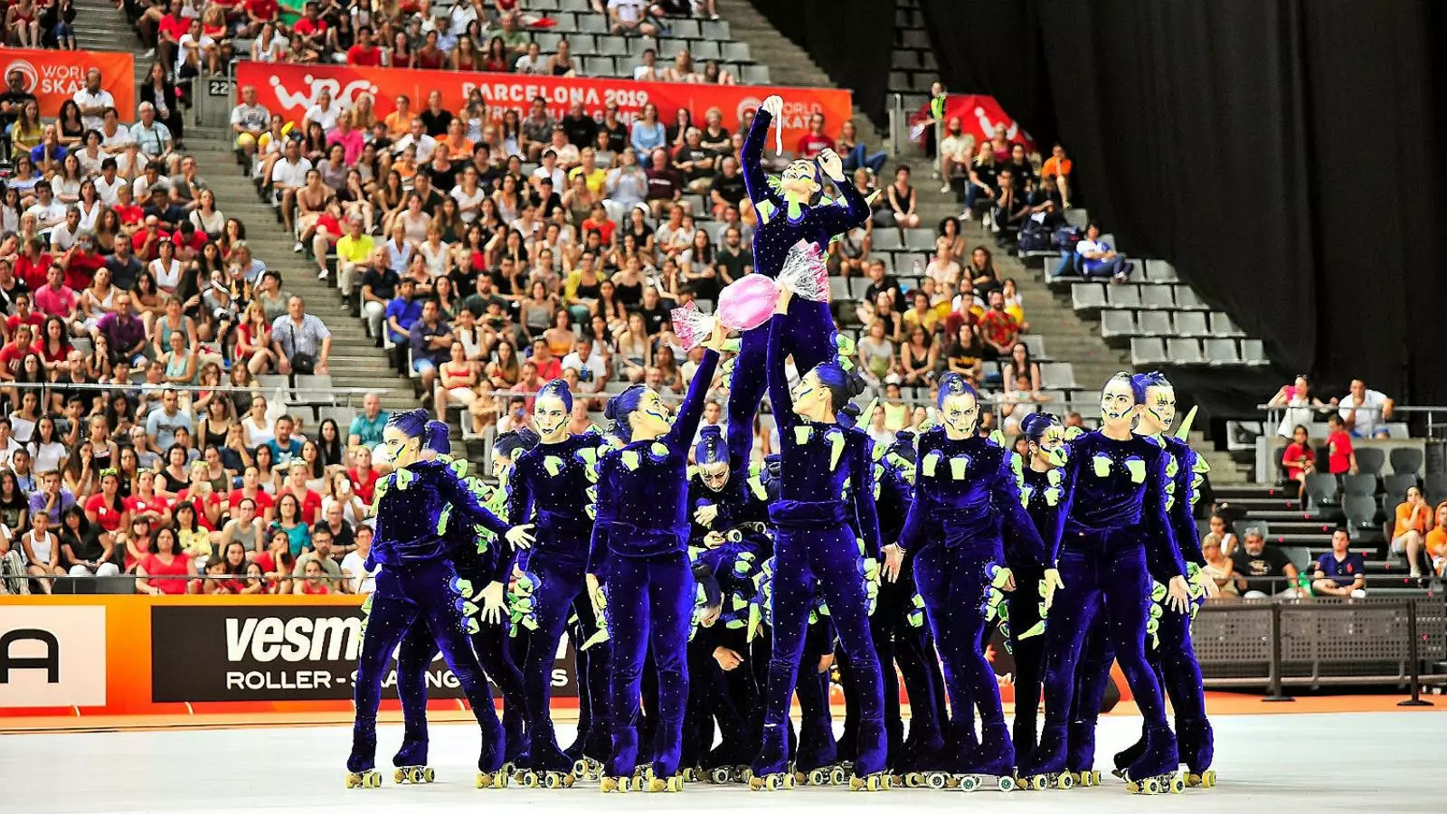 El CPA Girona va aconseguir la medalla d’or als World Roller Games de Barcelona competint amb Bacterium.